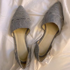 Jenni Kayne White Blue Stripped D’Orsay Sandals